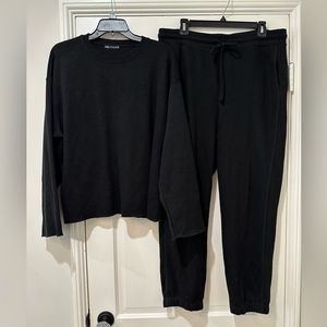 Zara Soft jogger pants and matching sweatshirt sweater top set